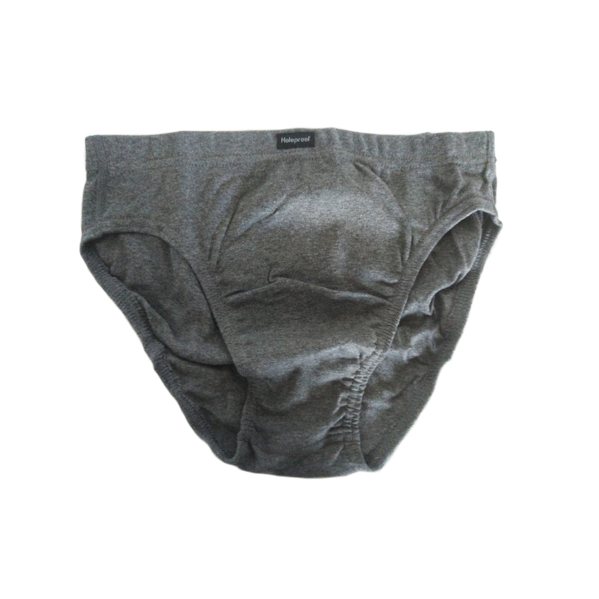 Holeproof Mens Cotton Rib Brief in Grey