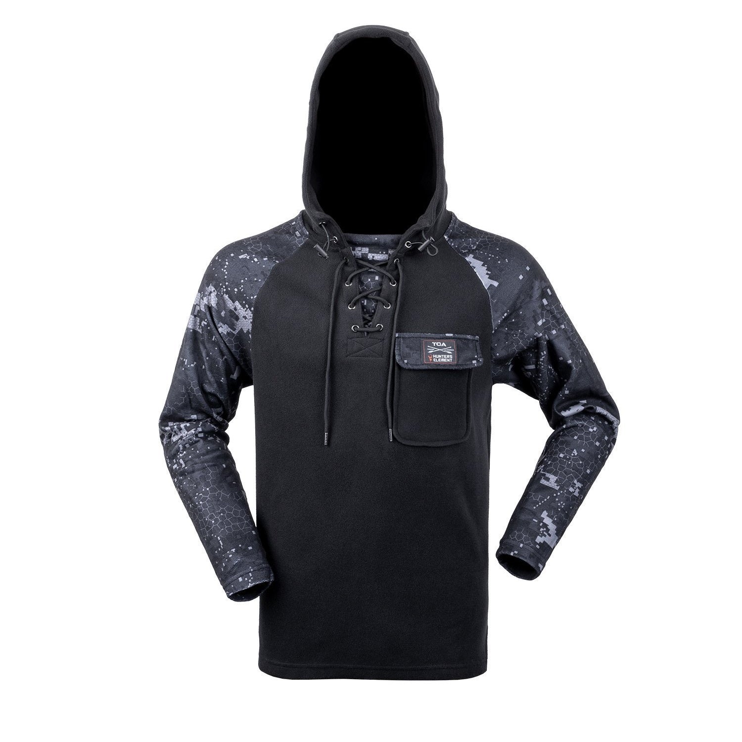Hunters Element Whakarapu Long Sleeve Hood in Desolve Blak