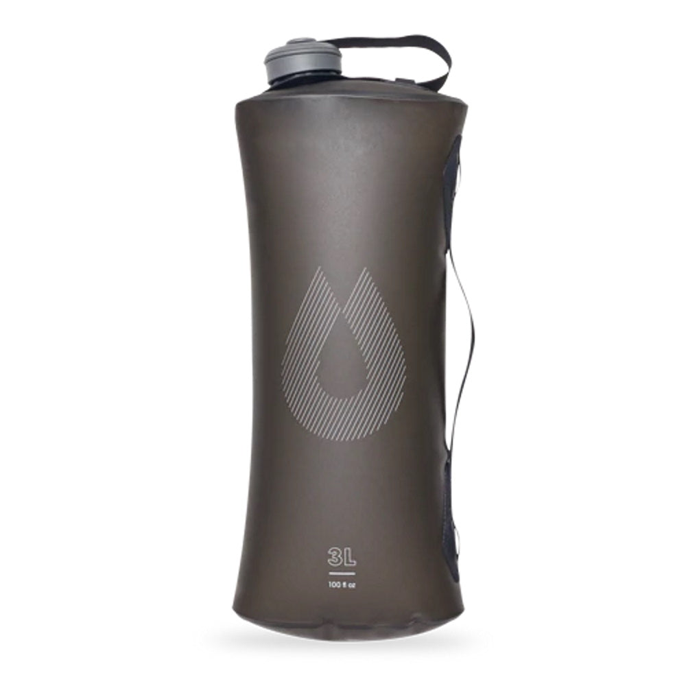Front of Hydrapak Seeker Bottle 3L in Mammoth Grey