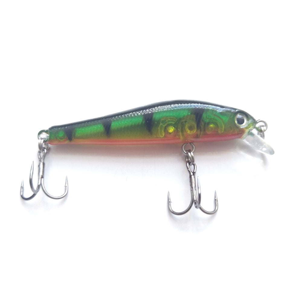 Jaz Minofish55 #19 Green Perch Clear Lure