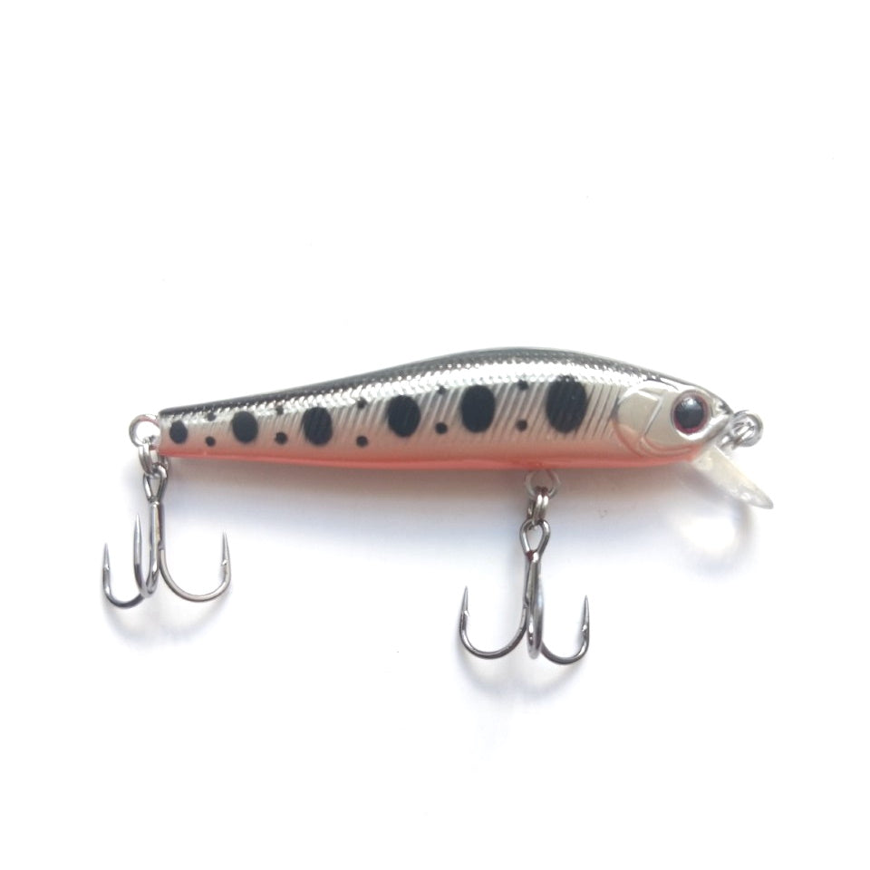 Jaz Minofish55 #67 Silver Black Dot Lure