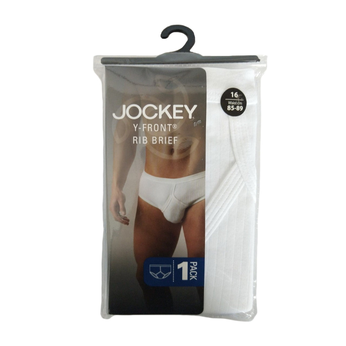 Jockey M9110G Y Front Comfort Rib Brief White in Packet
