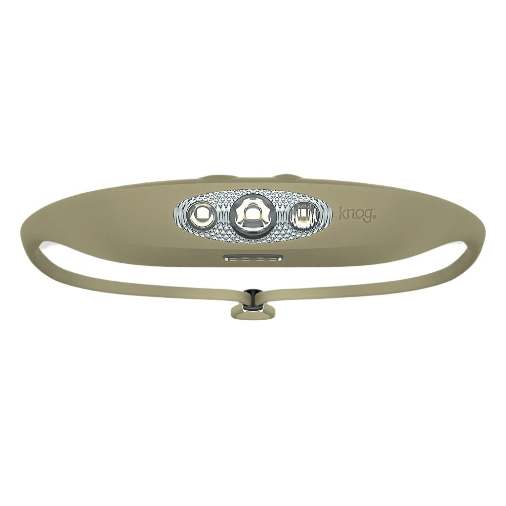 Knog Bandicoot 250 Lumen Rechargeable Headlamp in Pale Green Olive