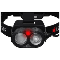 Red light on of Led Lenser H19R Core Headlamp