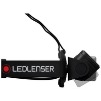 Side view showing angles of tilt on Led Lenser H19R Core Headlamp