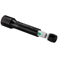 Led Lenser P6R Core Torch with Battery cap open