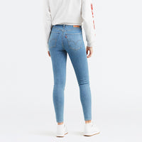 Back view of Levi's Women's Mile High Super Skinny Jean in Math Club