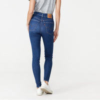 Back view of Levi's Women's Mile High Super Skinny Jean in Toronto Tears