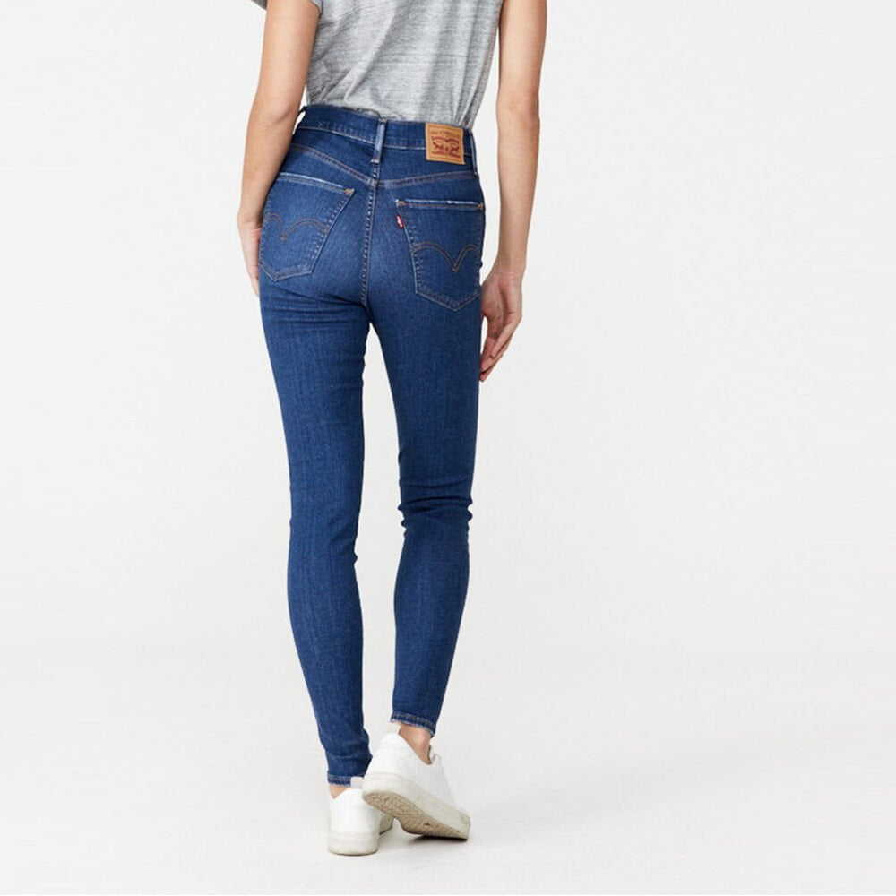 Back view of Levi's Women's Mile High Super Skinny Jean in Toronto Tears