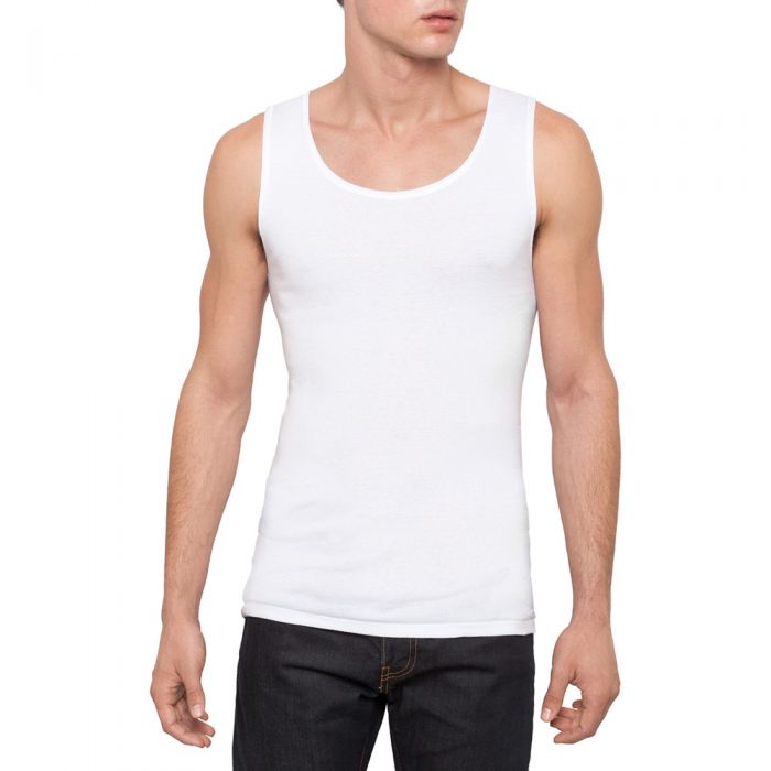 Holeproof M1975 Cotton Rib Singlet White