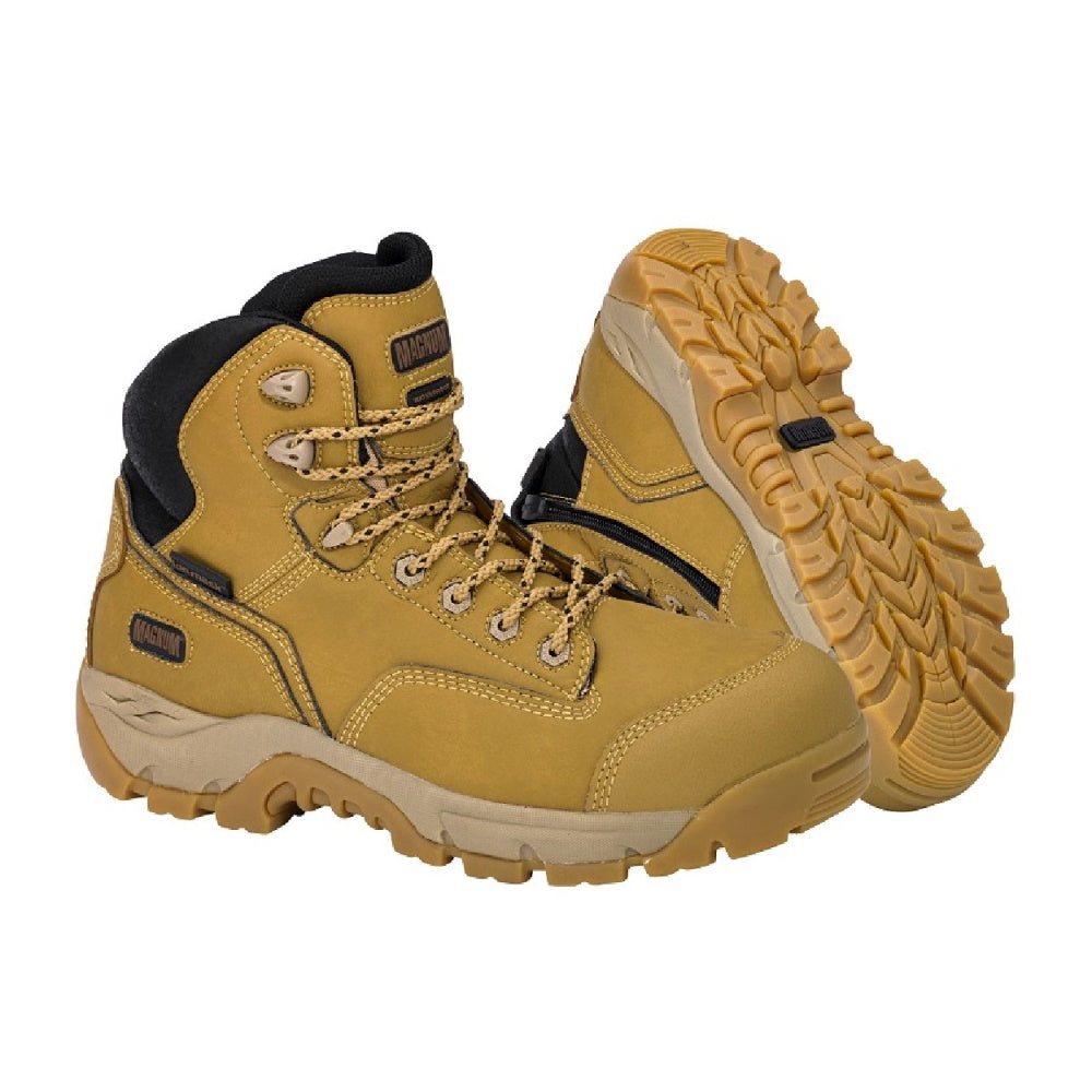 Magnum Precision Max Zip WP Soft Toe Work Boots in Wheat
