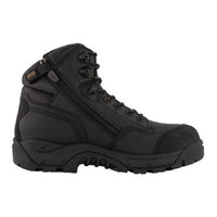 Side of Black Magnum Precision Max Zip WP Soft Toe Work Boot