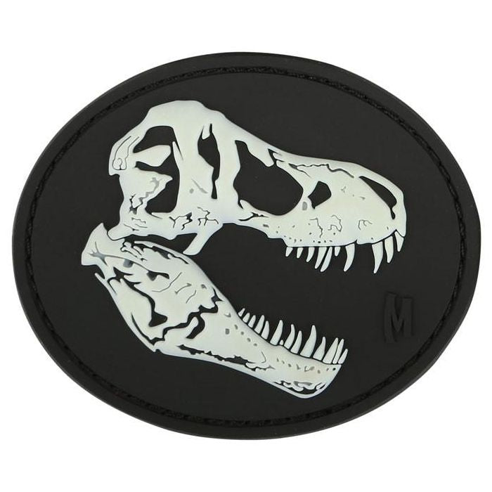 Glow Maxpedition Morale Patch T-Rex Skull