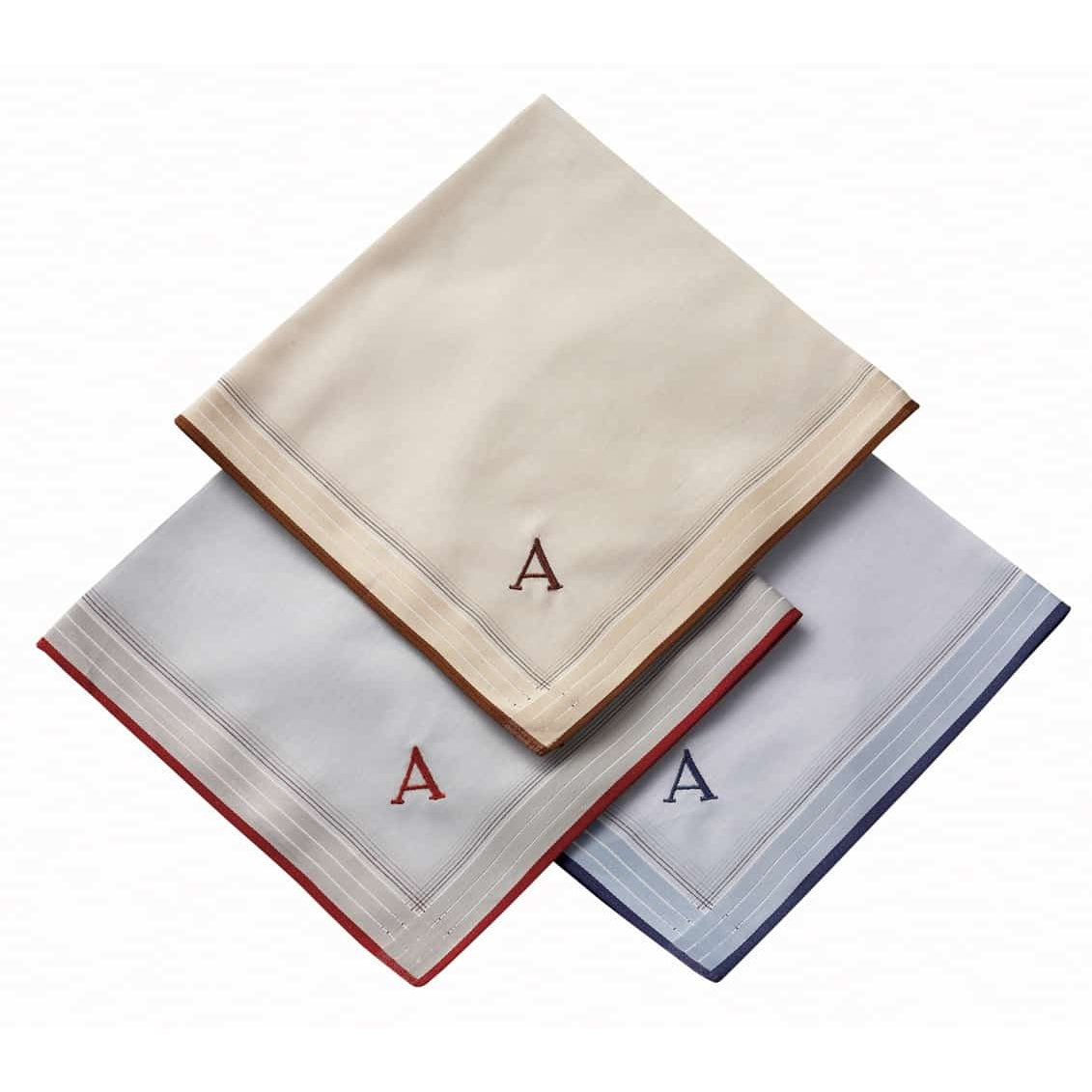 Rosdale Mens Initial Handkerchief with Letter "A"