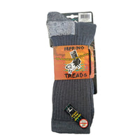 Merino Treads Allday Feet Socks With Grey Inner in Charcoal
