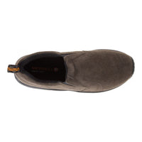 Top down view of Merrell Men's Jungle Leather Moc in Gunsmoke Brown