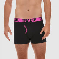 Front of Tradie Mens Man Front Trunk in Pink