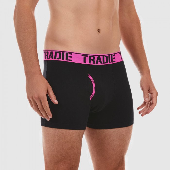 Side of Tradie Mens Man Front Trunk in Pink