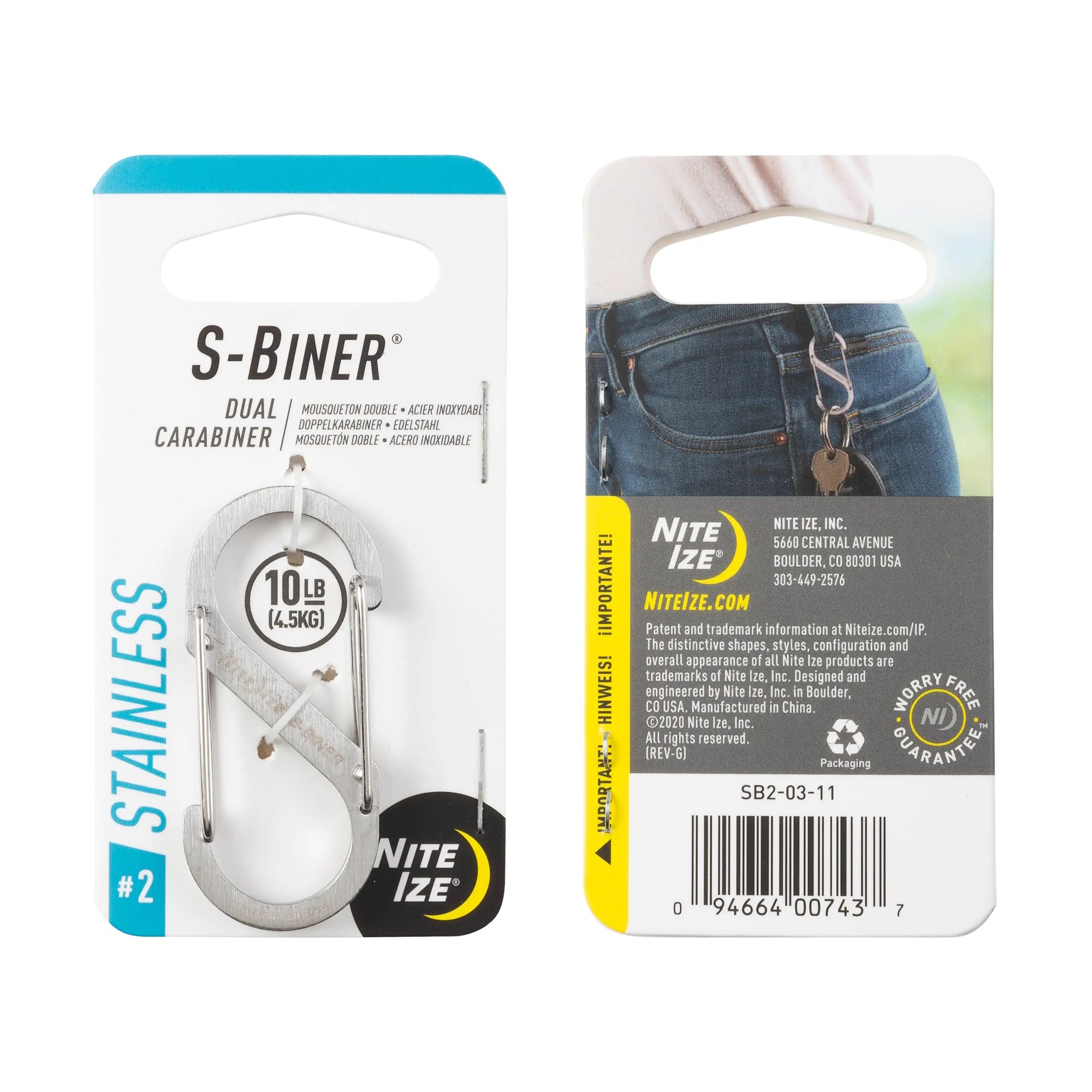 Nite Ize S-Biner Stainless Steel