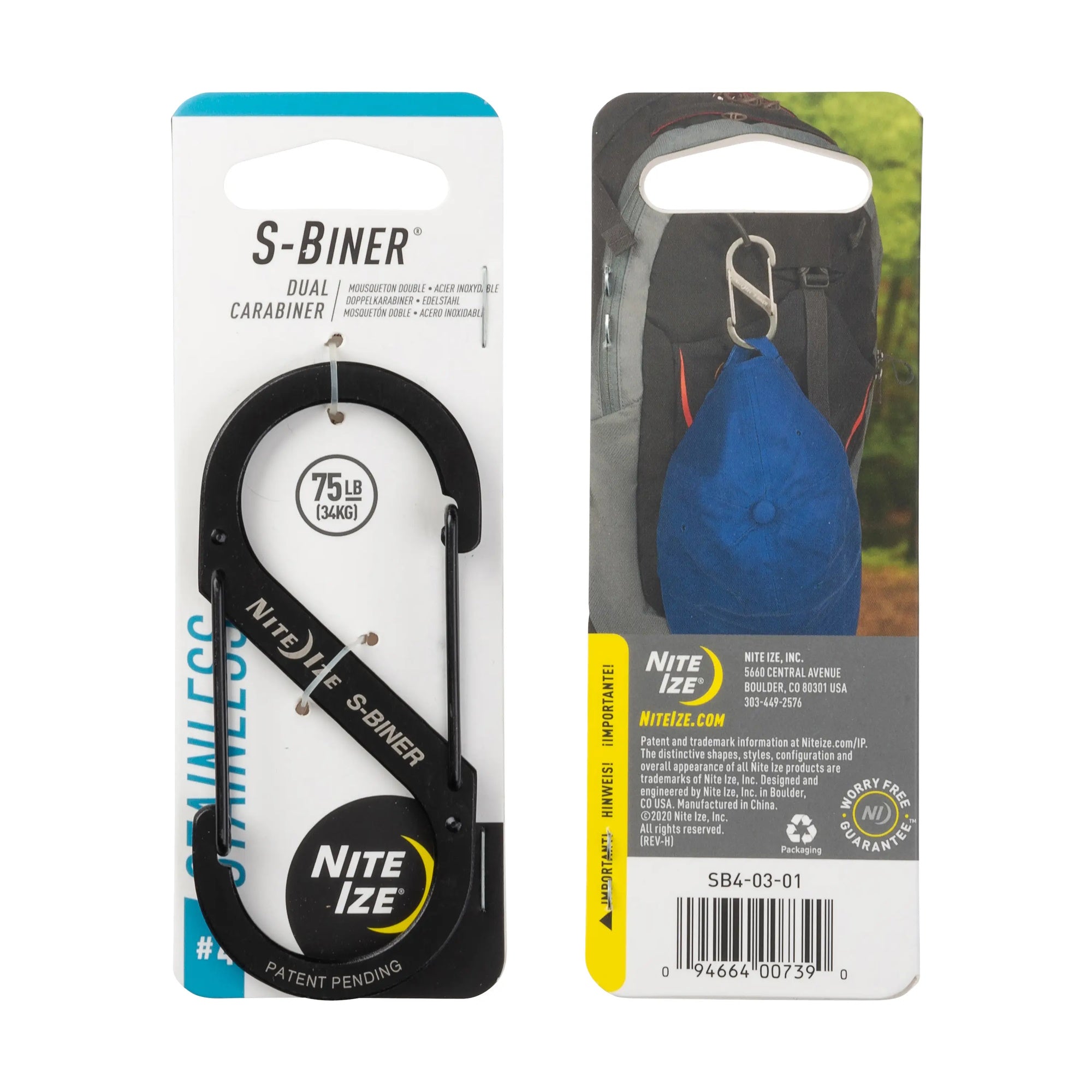 Nite Ize S-Biner Size 4 Black