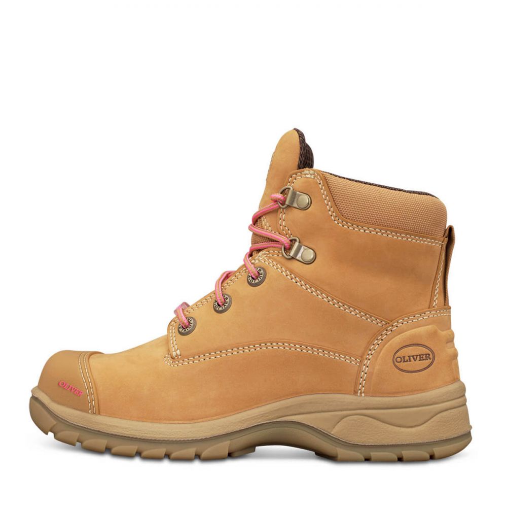 Oliver 49-432Z Women's Zip Sided Safety Boot in Wheat