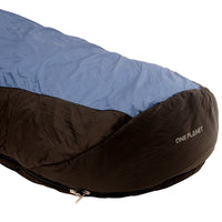 Foot end of One Planet SAC Sleeping Bag in Blue & Black