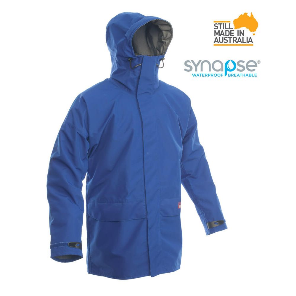 One Planet Wangi Waterproof Jacket in Cyan Blue