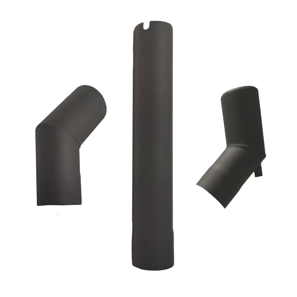 x3 Ozpig Big Pig Offset Chimney pieces. One straight peace and two angled pieces