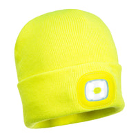 Portwest Led Beanie in Yellow