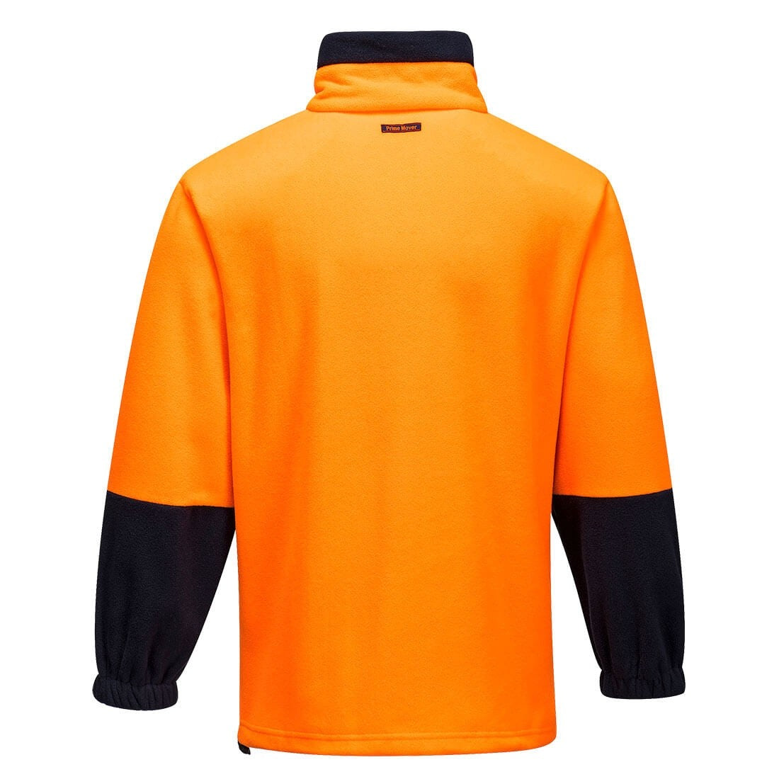Back of Portwest Polar Fleece Half Zip Jumper in Orange