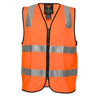 Portwest Hi Vis Safety Vest With Tape and Zip in Orange