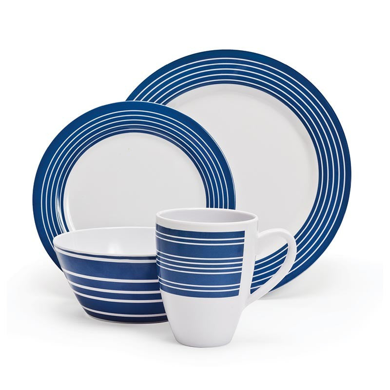 16 piece 2025 melamine dinnerware set