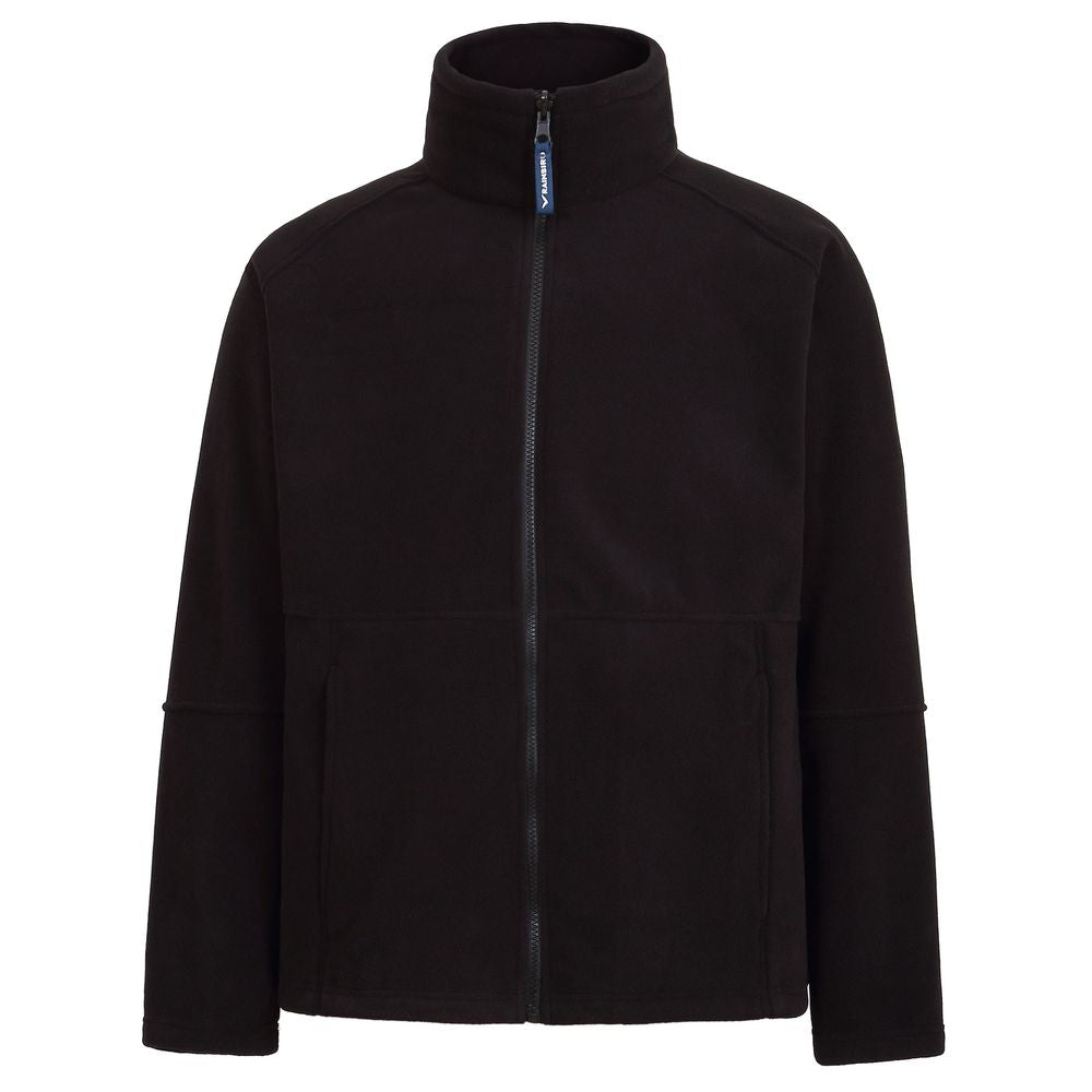 Front view of Rainbird Men's Nangu Fleece Jacket in Black