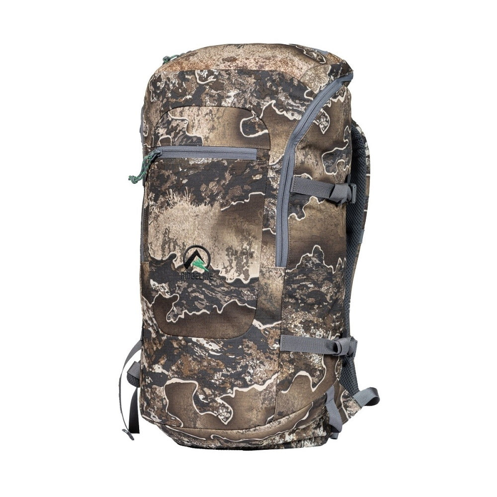 Front of Ridgeline Day Hunter 25L Pack in Excape Camo