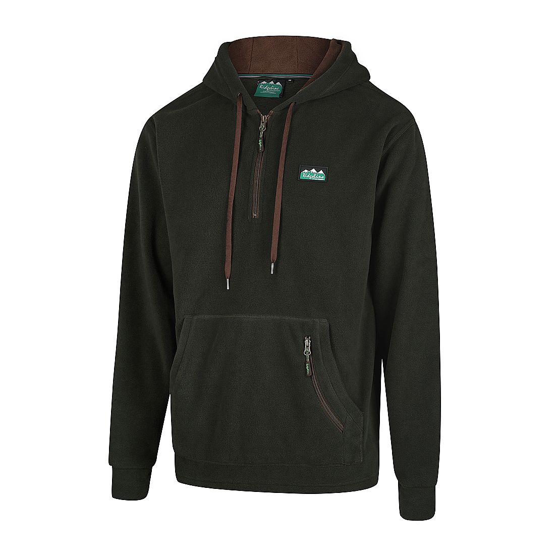 Ridgeline Kids Ballistic Long Sleeve Hoodie in Olive