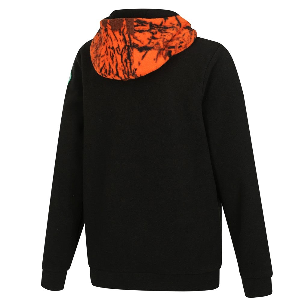 Back of Ridgeline Kids Spliced Hoodie in Blaze