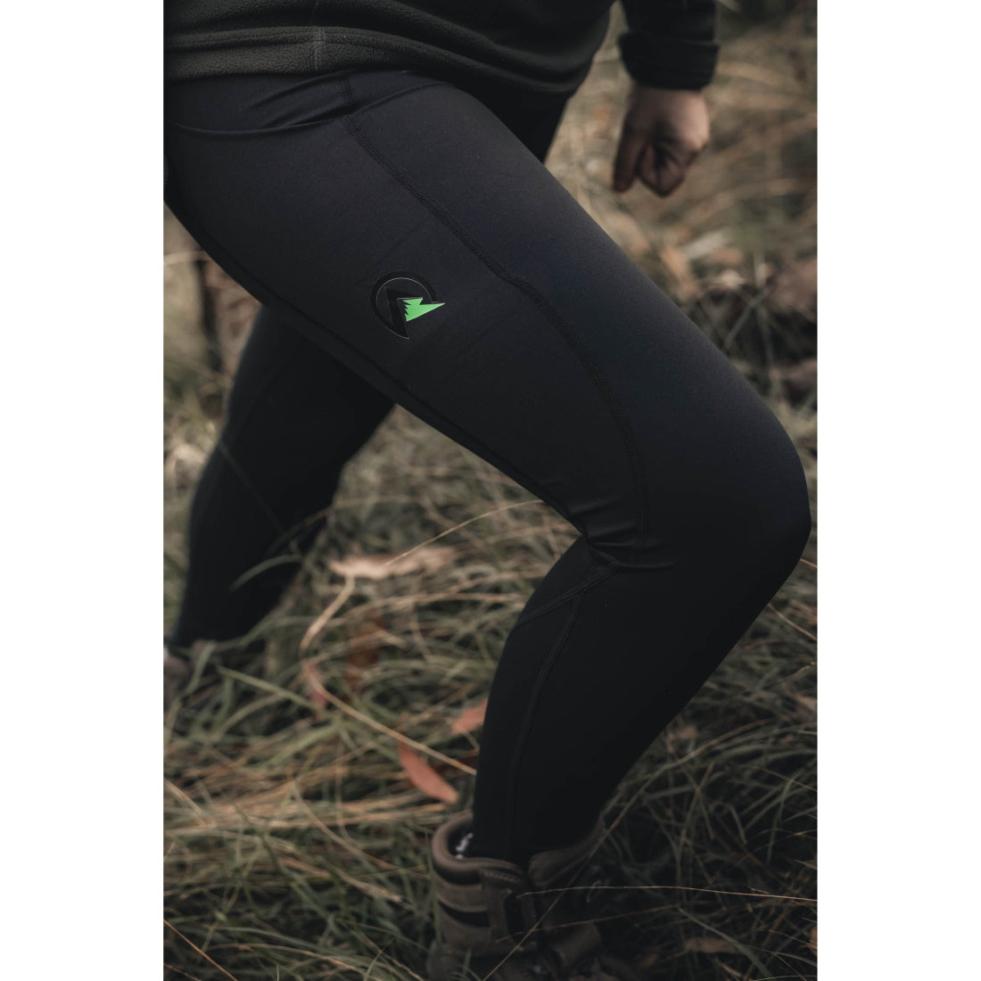 Close up of Ridgeline Womens Infinity Leggings in use