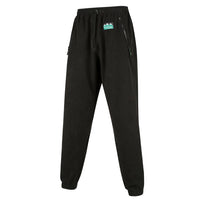 Front view of Ridgeline Staydry Micro Fleece Pants in Black