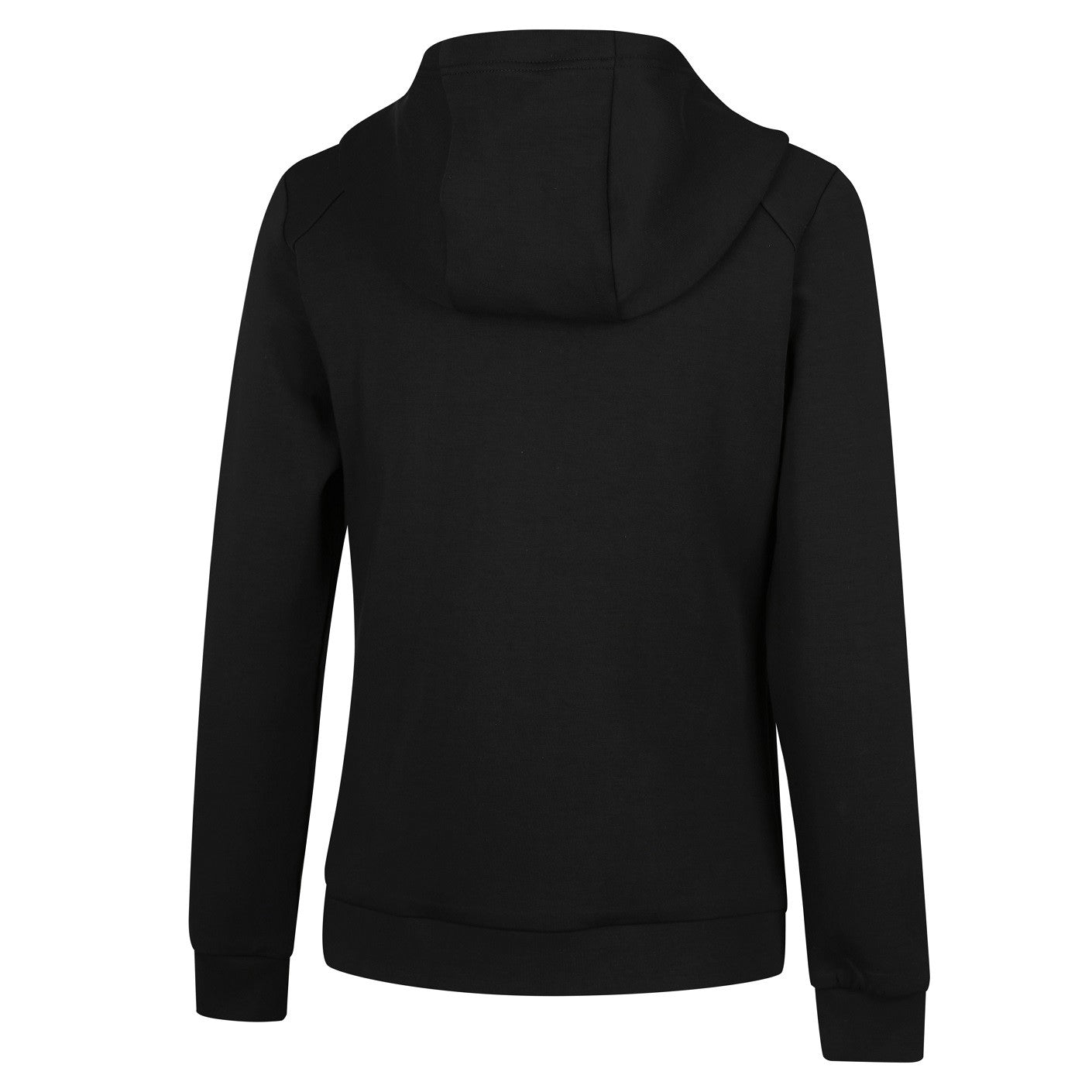 Back of Ridgeline Womens Bonded Hoodie in Black