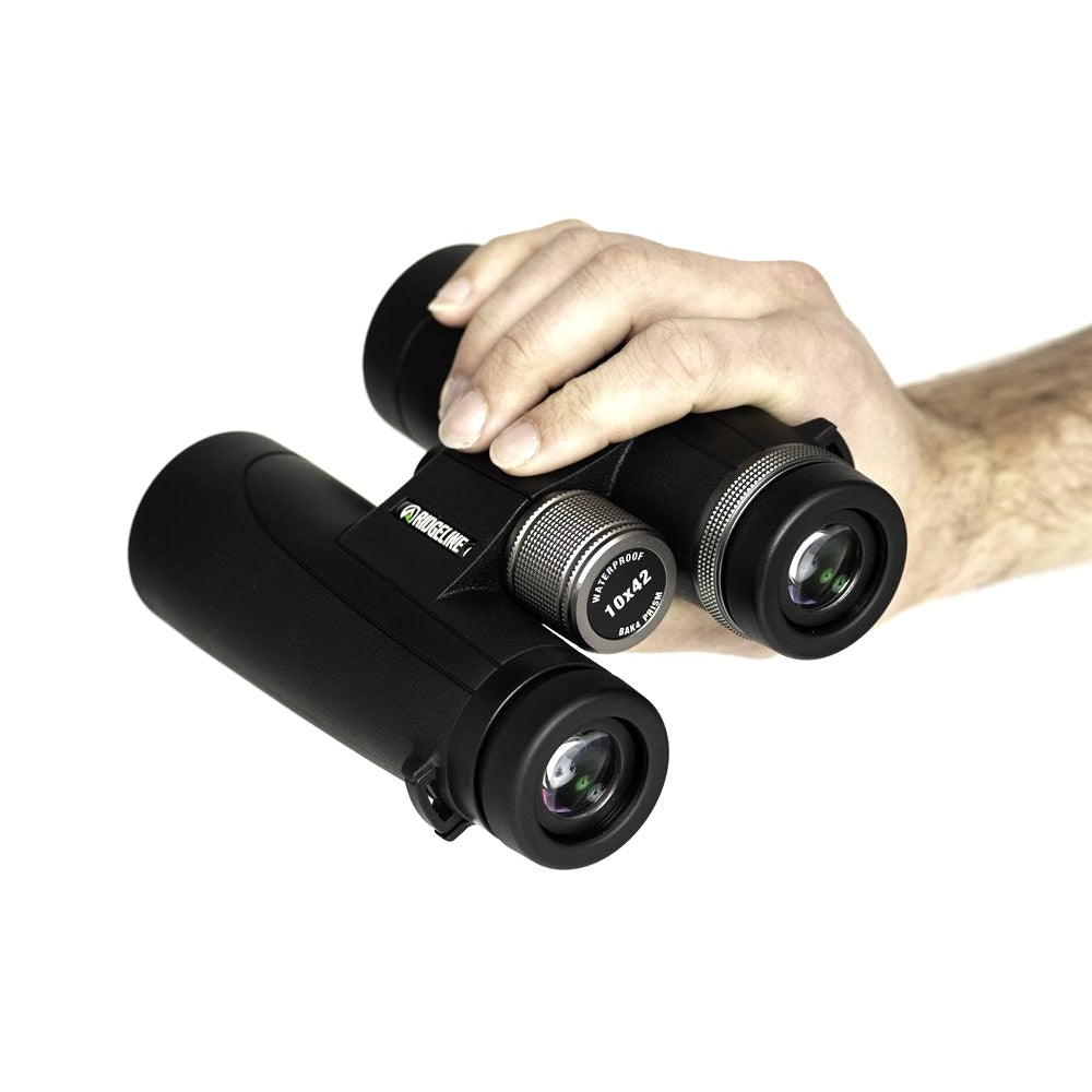 Ridgeline 10x42 Binoculars being held
