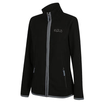 Front of Ridgeline Womens Lowland Zip Fleece in Black