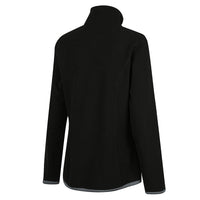 Back of Ridgeline Womens Lowland Zip Fleece in Black