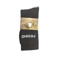 Rizzi 90% Mens Merino Wool Socks in Black