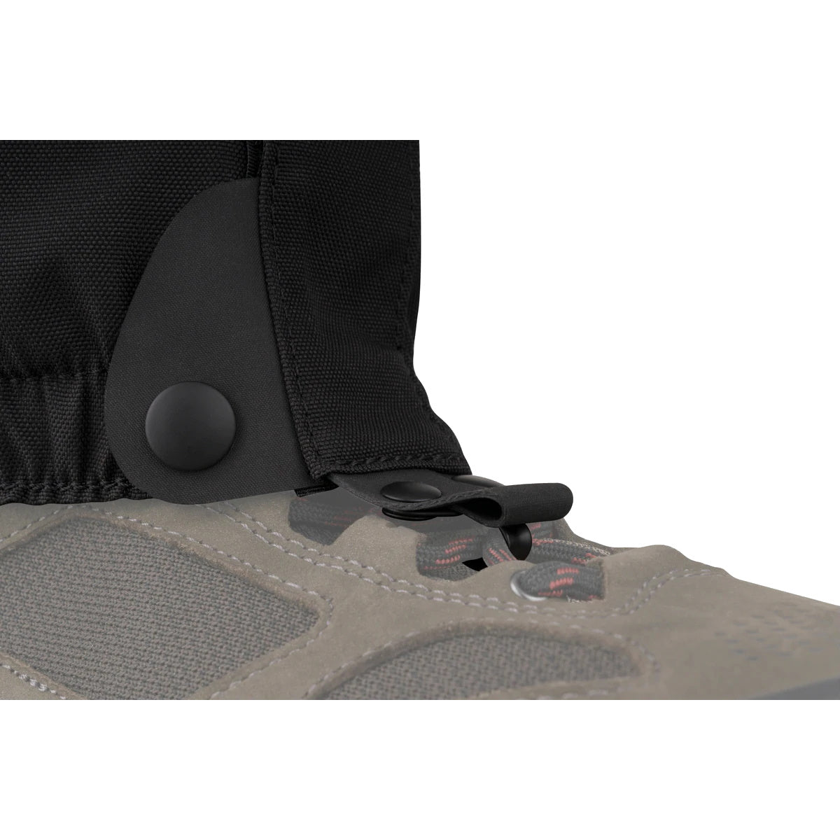 Close up of attachment on Sea To Summit Grasshopper Gaiters