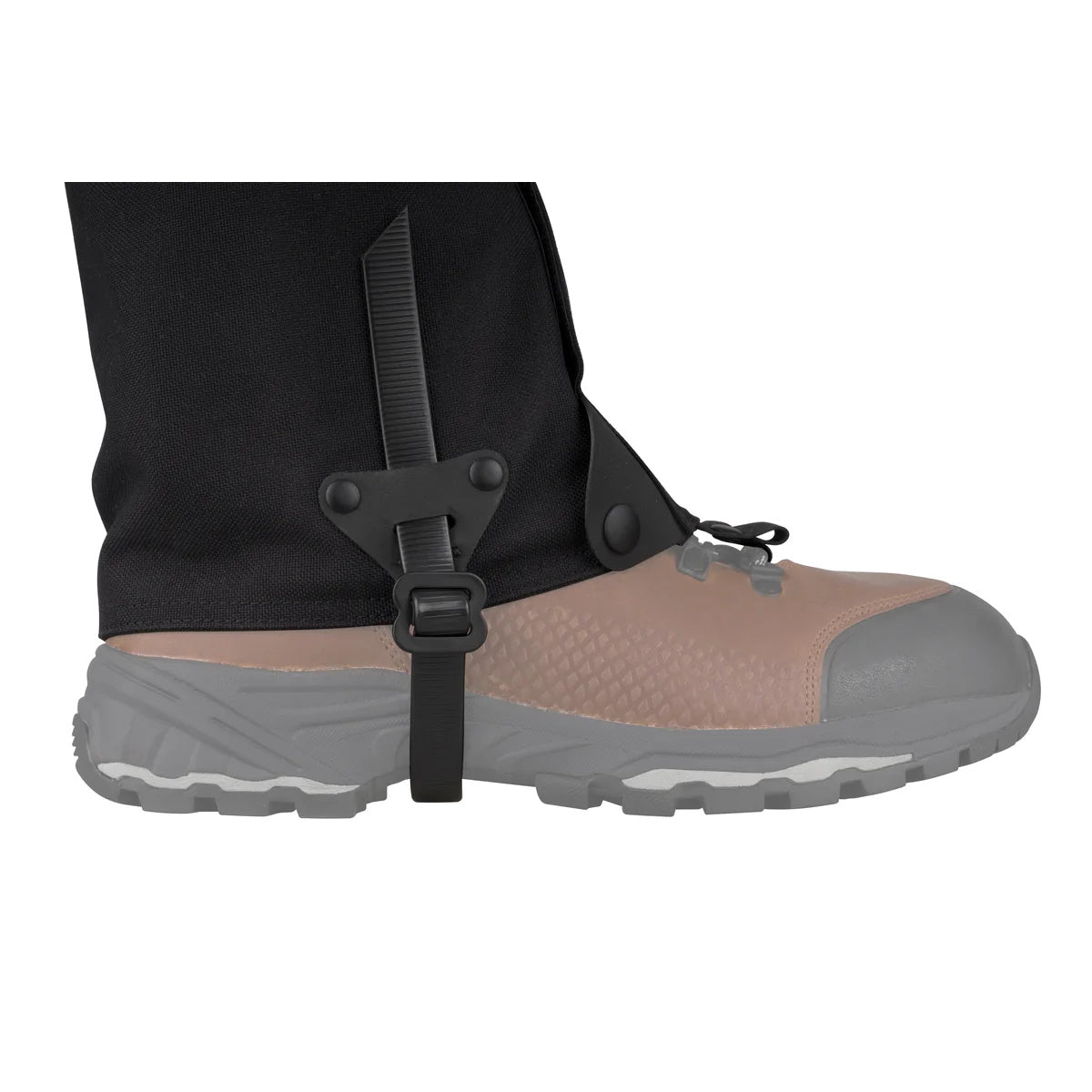 Close up of strap on Sea To Summit Quagmire Canvas Gaiters