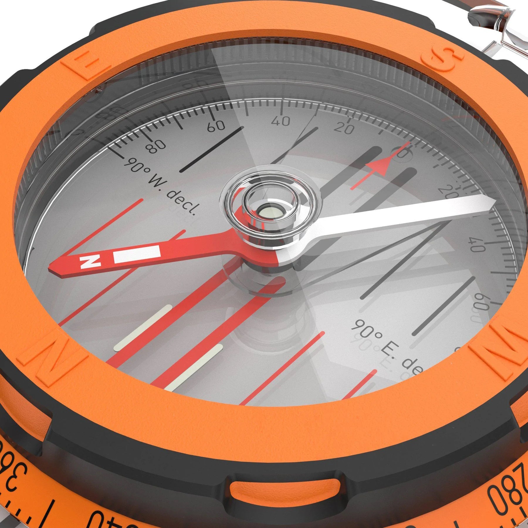 Close up of Silva Expedition Compass