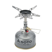 Soto Windmaster Stove on cannister