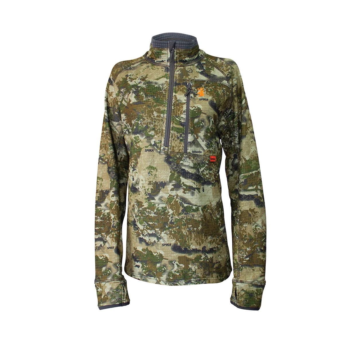 Front of Spika Womens Gridfleece Top