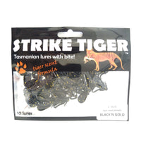 Strike Tiger Lure Bug (2 Inch X 10 Pack) in Black N Gold