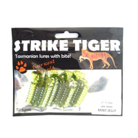 Strike Tiger Lure T-Tail Pro Series (2 Inch X 10 Pack) Mint Jelly